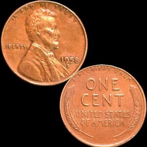 1958d Double Die Obverse Ear Repunched Mint Mark Poss. Die Clash Cent Penny READ